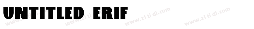 untitled erif字体转换
